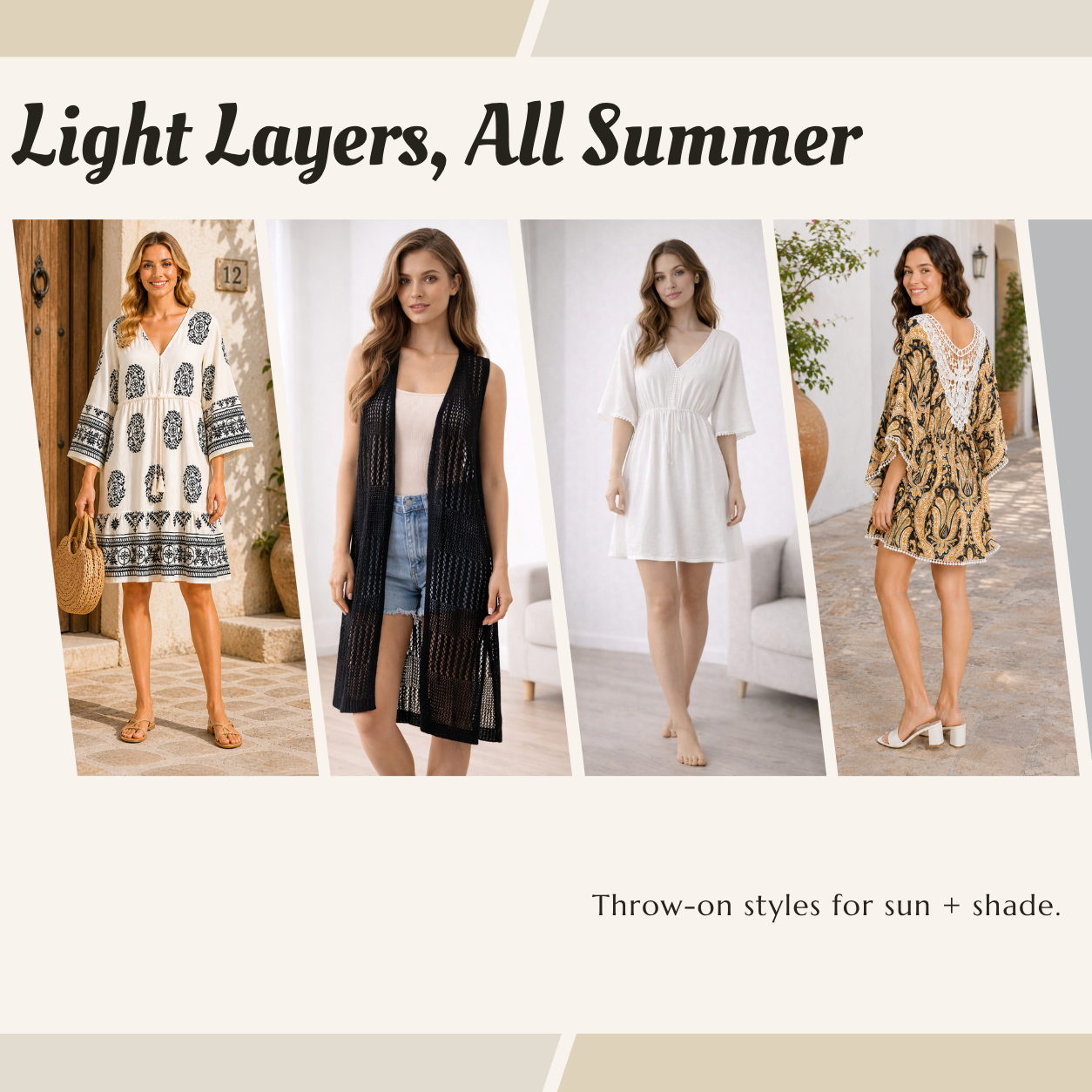 ComfyLuxe summer linen and cover-up lifestyle image