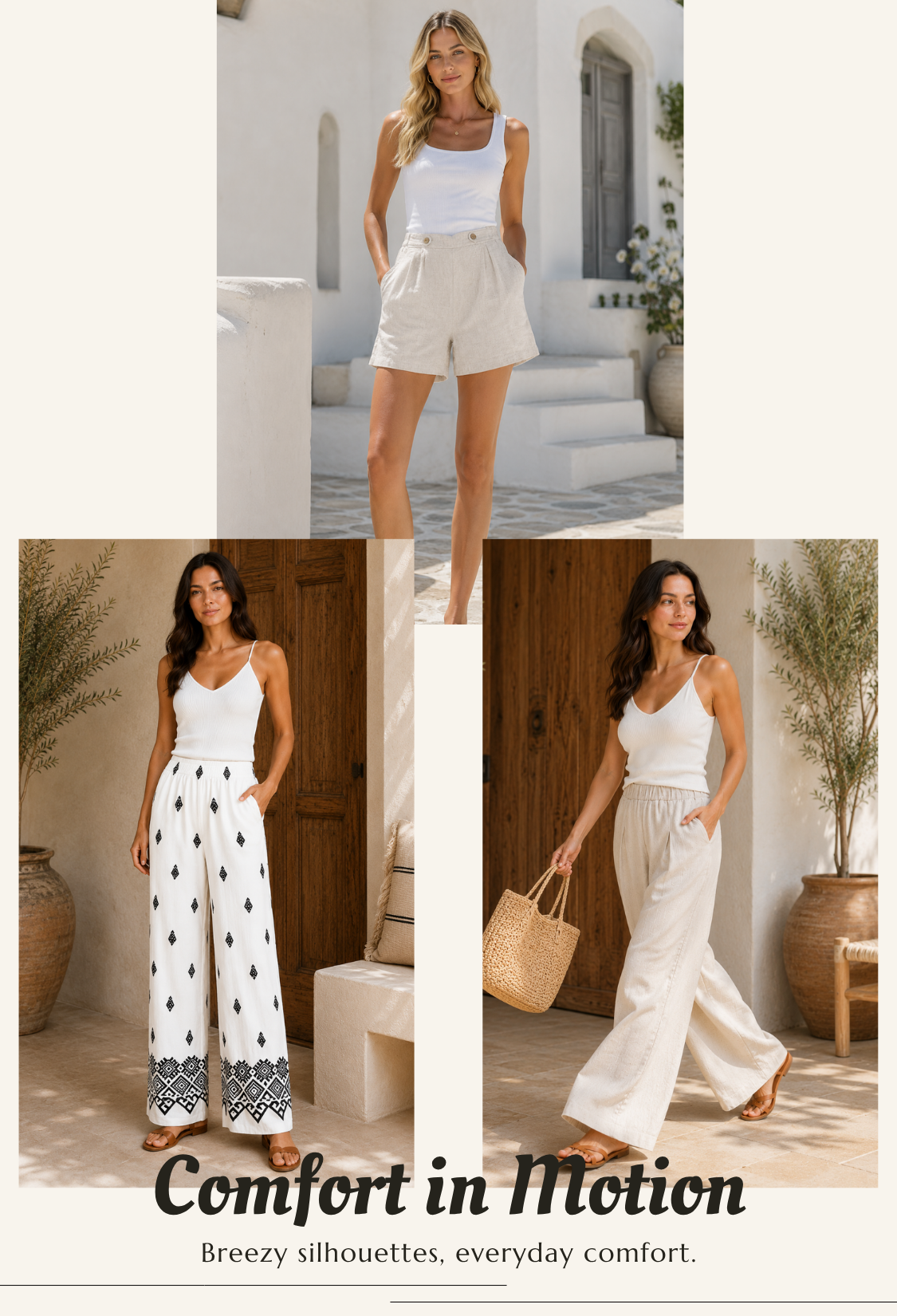 ComfyLuxe summer linen and cover-up lifestyle image