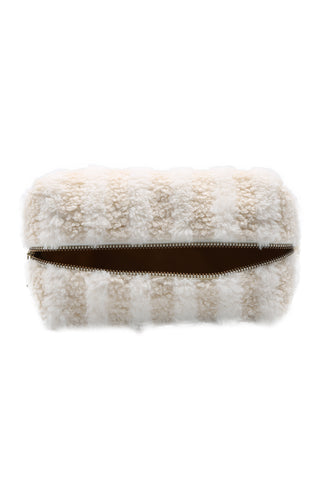 Striped Sherpa Travel Pouch