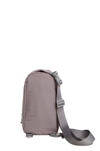 Solid Color Sling Bag W/ Zipper Closure
