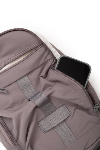 Solid Color Sling Bag W/ Zipper Closure