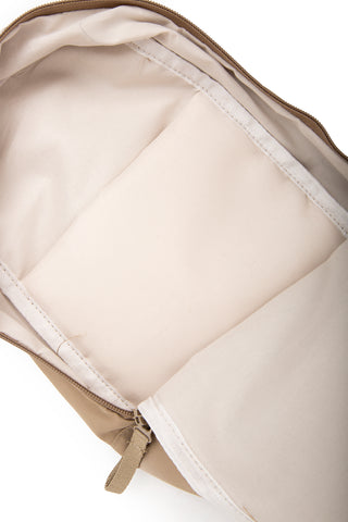 Solid Color Sling Bag W/ Zipper Closure