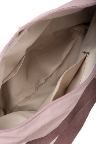 Solid Color Sling Bag W/ Zipper Closure