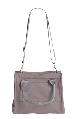 Solid Color Tote Bag W/ Zipper Closure