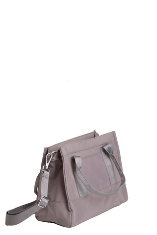 Solid Color Tote Bag W/ Zipper Closure
