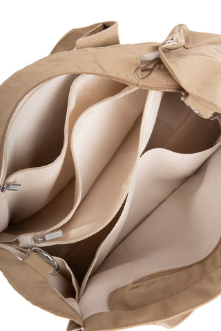 Solid Color Tote Bag W/ Zipper Closure