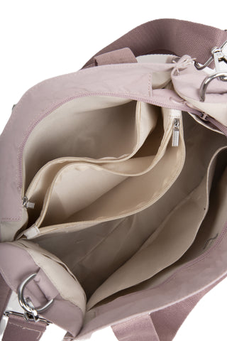 Solid Color Tote Bag W/ Zipper Closure