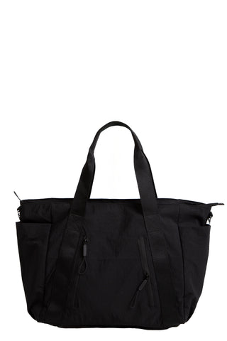 Solid Color Tote Bag W/ Zipper Closure