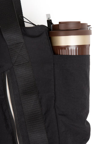 Solid Color Tote Bag W/ Zipper Closure