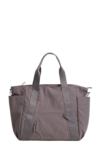 Solid Color Tote Bag W/ Zipper Closure