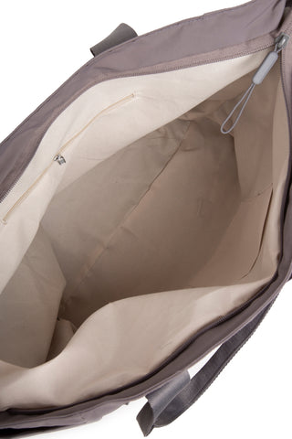 Solid Color Tote Bag W/ Zipper Closure