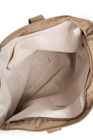 Solid Color Tote Bag W/ Zipper Closure