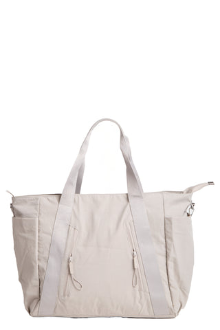 Solid Color Tote Bag W/ Zipper Closure