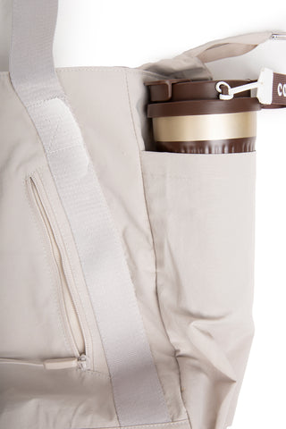 Solid Color Tote Bag W/ Zipper Closure