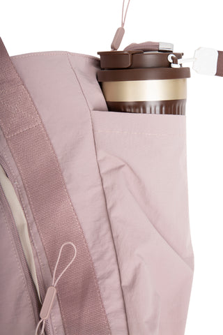 Solid Color Tote Bag W/ Zipper Closure