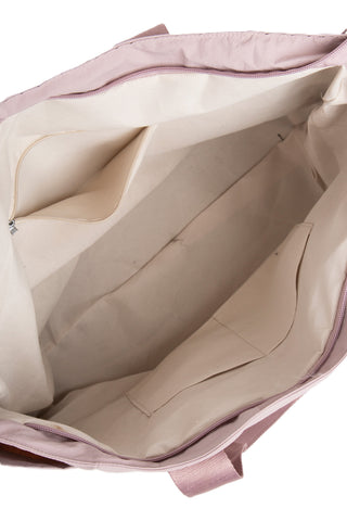 Solid Color Tote Bag W/ Zipper Closure