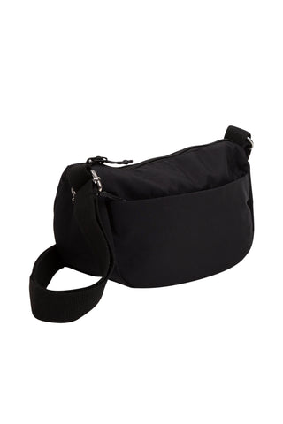 Solid Color Sling Bag W/ Zipper Closure