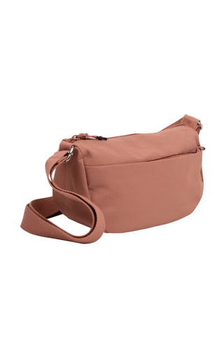 Solid Color Sling Bag W/ Zipper Closure