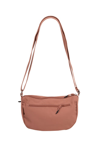 Solid Color Sling Bag W/ Zipper Closure