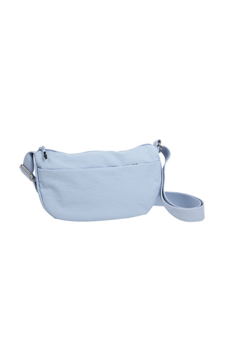 Solid Color Sling Bag W/ Zipper Closure
