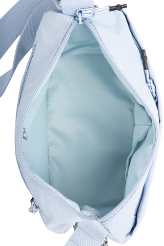 Solid Color Sling Bag W/ Zipper Closure