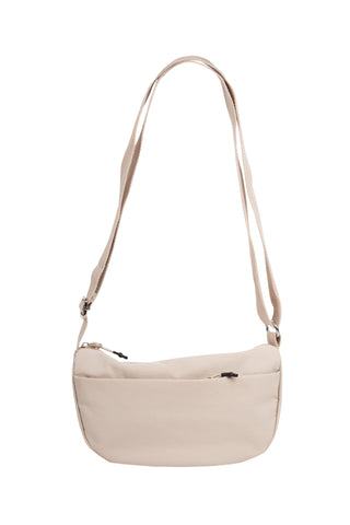 Solid Color Sling Bag W/ Zipper Closure