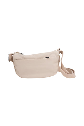 Solid Color Sling Bag W/ Zipper Closure