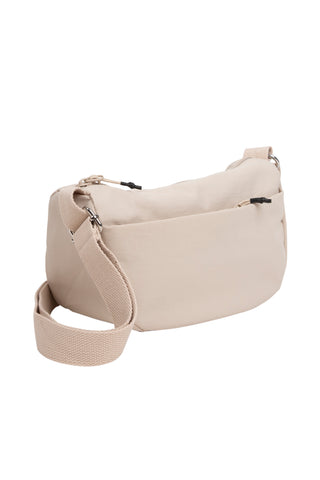 Solid Color Sling Bag W/ Zipper Closure