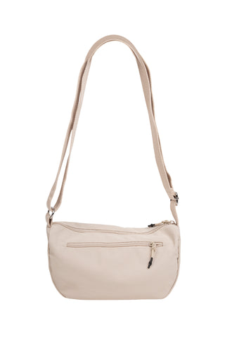 Solid Color Sling Bag W/ Zipper Closure