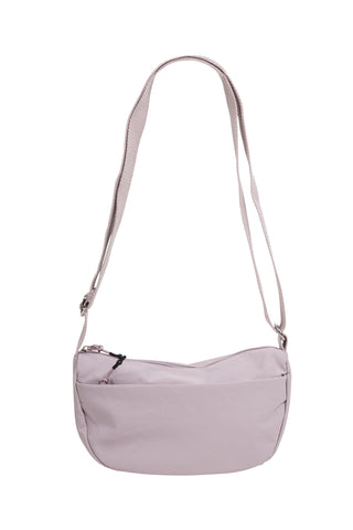 Solid Color Sling Bag W/ Zipper Closure