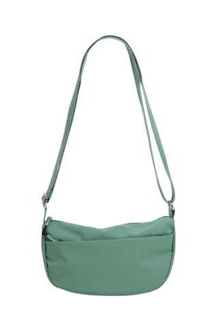 Solid Color Sling Bag W/ Zipper Closure