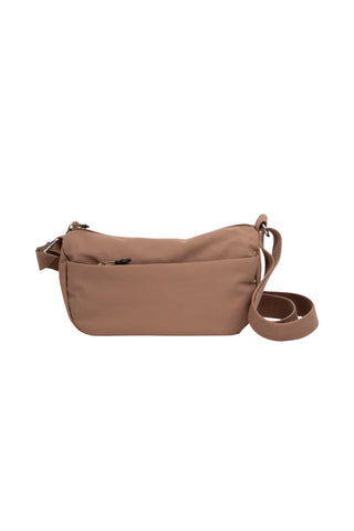 Solid Color Sling Bag W/ Zipper Closure