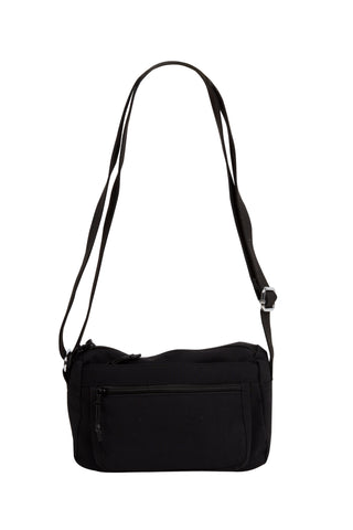 Solid Color Sling Bag W/ Zipper Closure
