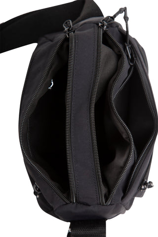Solid Color Sling Bag W/ Zipper Closure