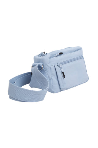 Solid Color Sling Bag W/ Zipper Closure