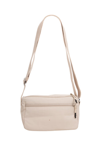 Solid Color Sling Bag W/ Zipper Closure