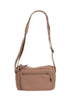 Solid Color Sling Bag W/ Zipper Closure