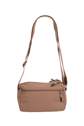 Solid Color Sling Bag W/ Zipper Closure