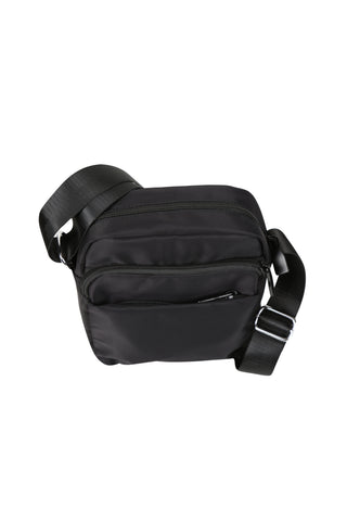 Solid Color Sling Bag W/ Zipper Closure