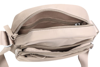 Solid Color Sling Bag W/ Zipper Closure