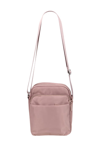 Solid Color Sling Bag W/ Zipper Closure