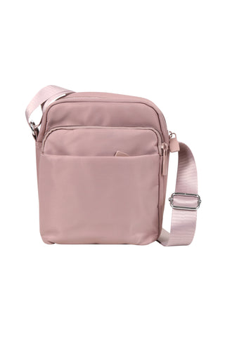 Solid Color Sling Bag W/ Zipper Closure