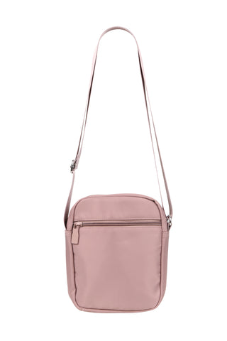 Solid Color Sling Bag W/ Zipper Closure
