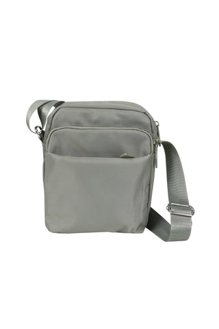 Solid Color Sling Bag W/ Zipper Closure