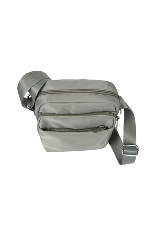 Solid Color Sling Bag W/ Zipper Closure