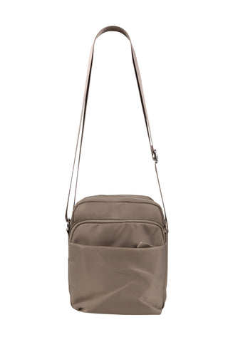 Solid Color Sling Bag W/ Zipper Closure