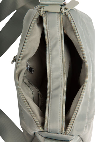 Solid Color Tote Bag W/ Zipper Closure