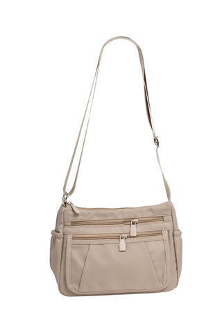 Solid Color Tote Bag W/ Zipper Closure