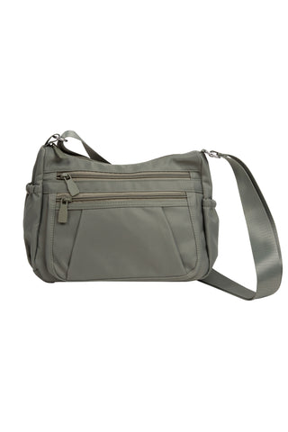 Solid Color Tote Bag W/ Zipper Closure