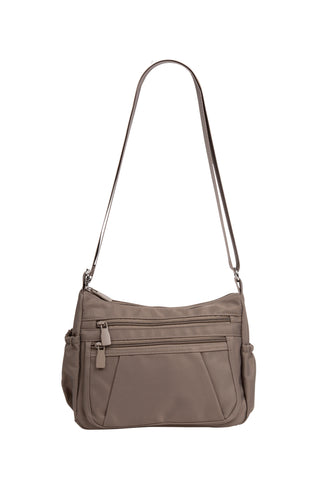 Solid Color Tote Bag W/ Zipper Closure
